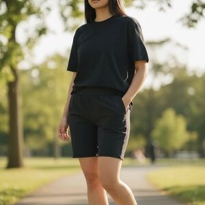 Title Nine  Pull On Nimblene Shorts XS Black Athletic Outdoors Athleisure